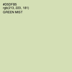 #D5DFB5 - Green Mist Color Image
